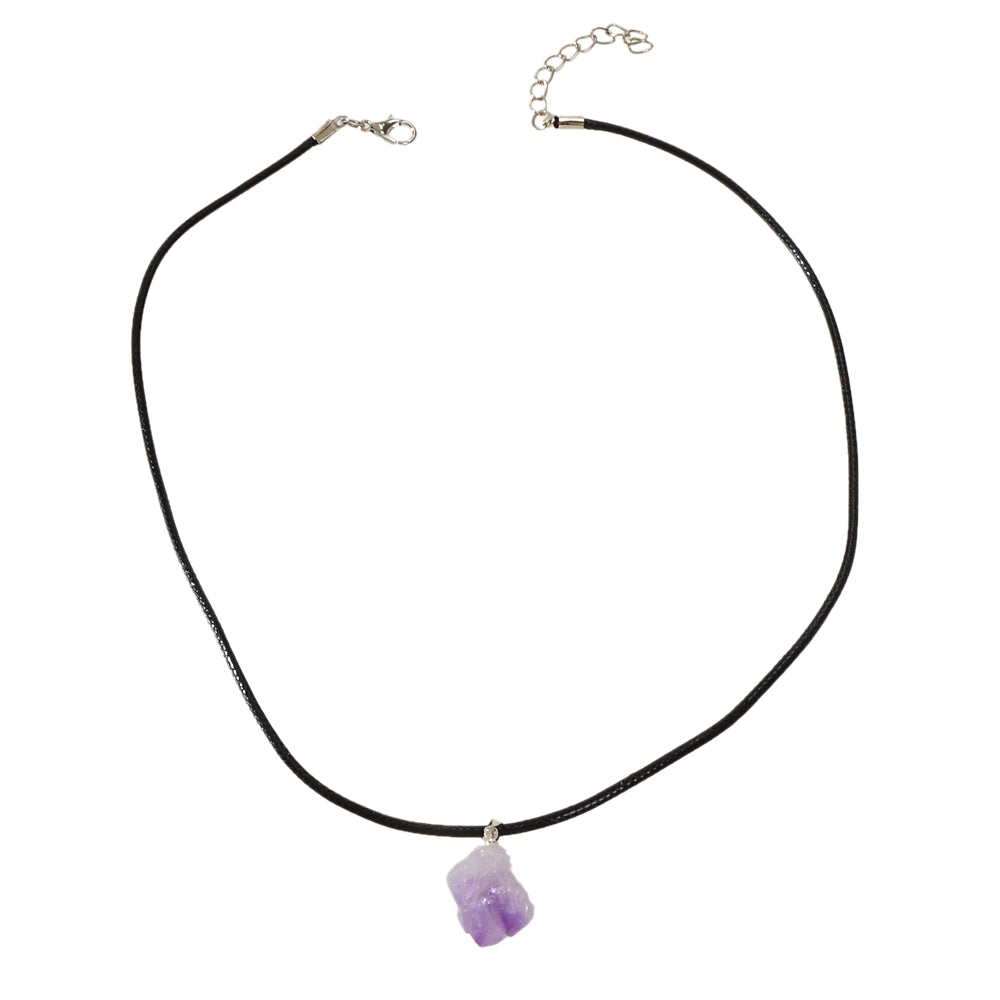 Collar de cristal Púrpura Amatista 100% Natural
